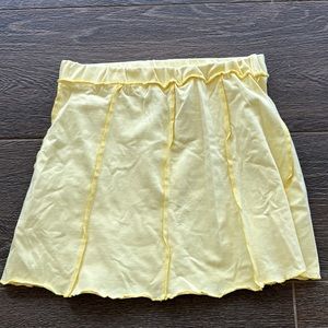 AsYou Yellow Mini Skirt